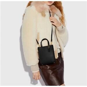 Authentic Coach Bags Coach Cashin Tote Mini in Black. Glovetanned leather Mini